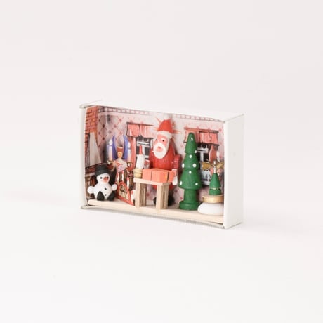 ドイツ　ザイフェン　人形　クリスマスルーム　マッチ箱