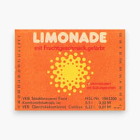 東ドイツ　LIMONADE　ドリンクのラベル　ラベル　レモネード