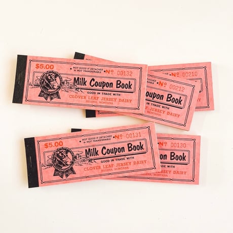 アメリカ　モンタナ州　Milk Coupon Book