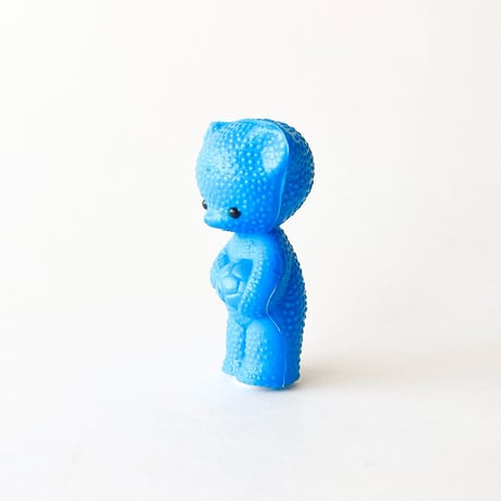 東ドイツ　プラスチック　ボールクマ　くま　ブルー　フィギュア