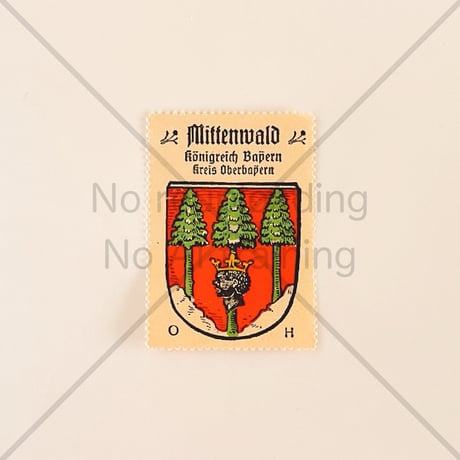 コーヒー・ハーグ広告切手　Mittenwald