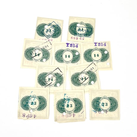 アメリカ　チケット　金券　1940年代　黒色　10枚セット