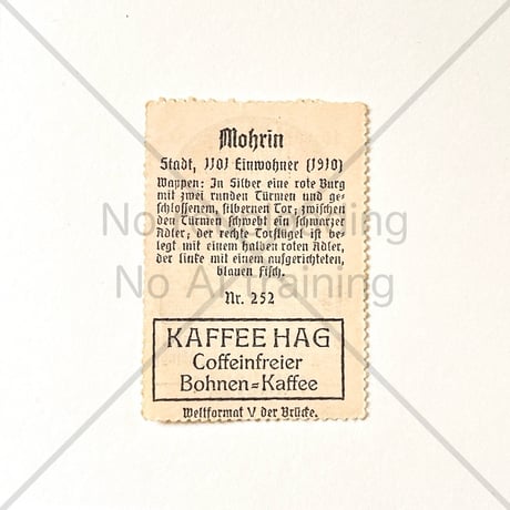 コーヒー・ハーグ広告切手　Mohrin