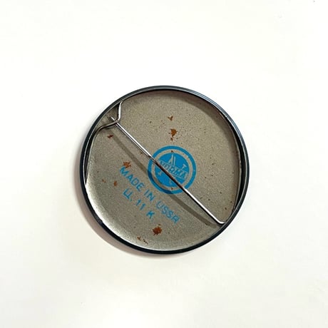 ソビエト　缶バッジ　はす　1970s