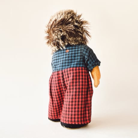 西ドイツ　メッキー　ママのミッキー　シュタイフ　高さ17cm　エプロンスカーフなし