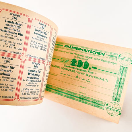 西ドイツ　クーポン冊子　Tag der offenen Tür　1972