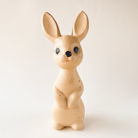 ソビエト　年代不明　うさぎ　ソフビ　人形　高さ17cm