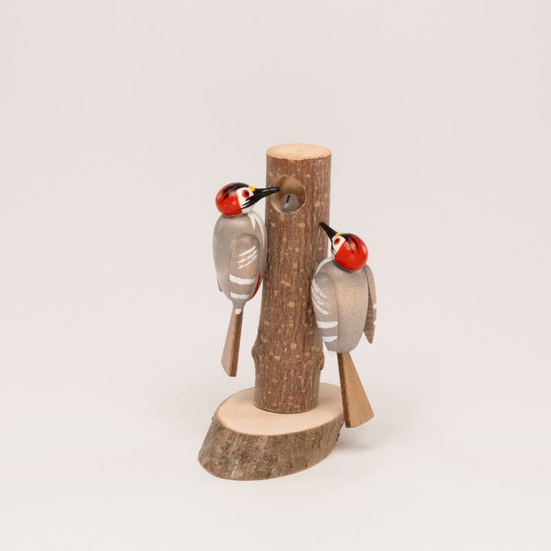 ドイツ ザイフェン 人形 キツツキ 木製 | こぐま舎