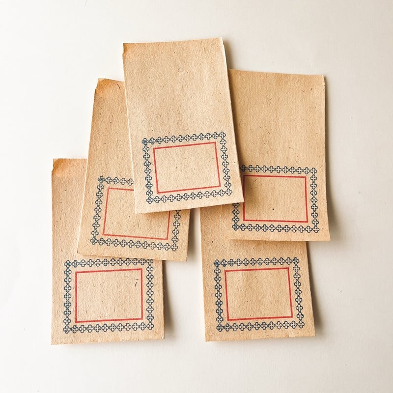 東ドイツ 紙袋 1970年代 クラフト紙 赤い線 | こぐま舎