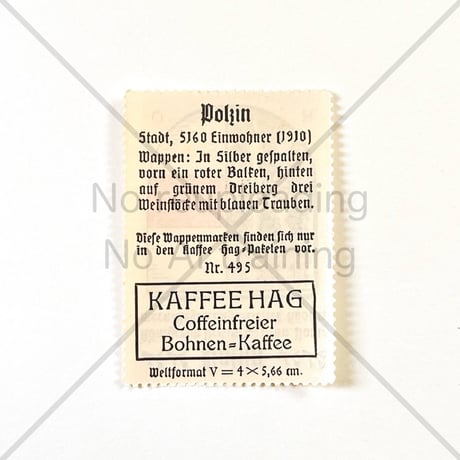 コーヒー・ハーグ広告切手　Polzin