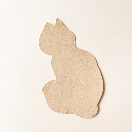 ダイカット　厚紙 　青い目の猫