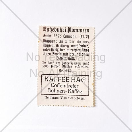 コーヒー・ハーグ広告切手　Ratzebuhr