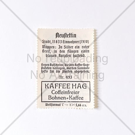コーヒー・ハーグ広告切手　Neustettin