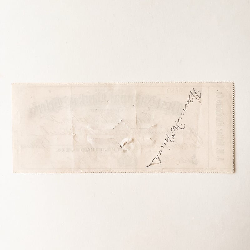 アメリカ アンティークペーパー ファースト・ナショナル・バンク小切手