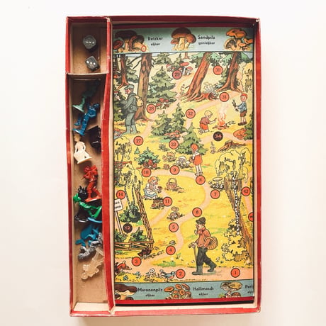 東ドイツ　ボードゲーム (1953)　Pilzsucher-Spiel（きのこ探しゲーム）