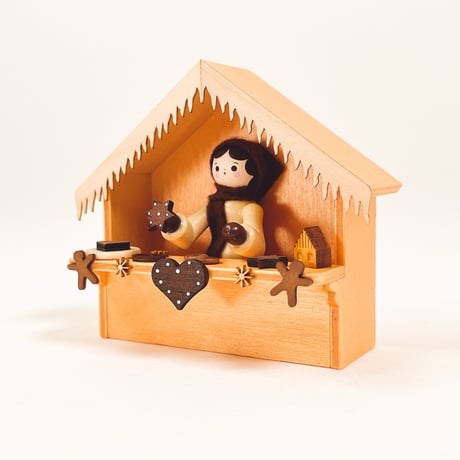 ドイツ　ザイフェン　人形　焼き菓子の小屋　Lebkuchen　木製