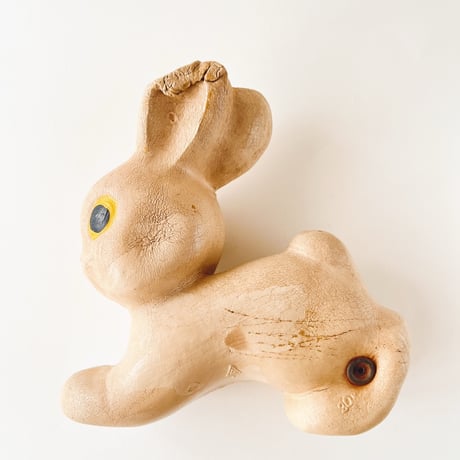 ソビエト　年代不明　伸びてるうさぎ　フィギュア　高さ15cm