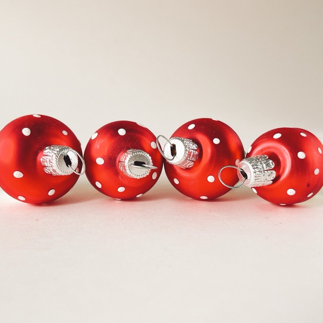 チェコ クリスマスオーナメント きのこ ガラス （小） | こぐま舎