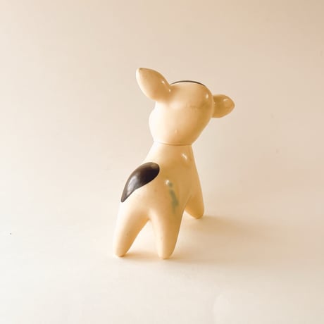 チェコ　ニクロヴァー　ソフビ人形　牛　1970年代　高さ9cm