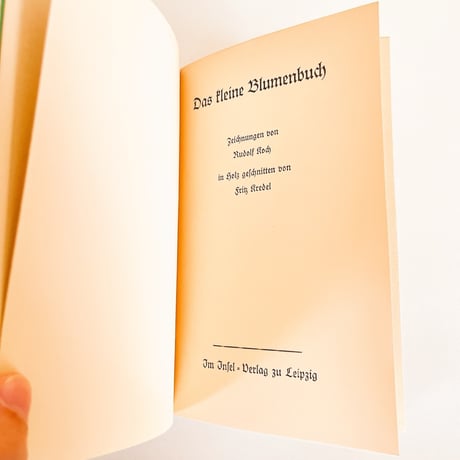 ドイツ　インゼル文庫「Das klein Buch der Blumenbuch」No.281（野の花図鑑）1938年
