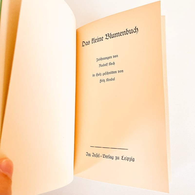 ドイツ インゼル文庫「Das klein Buch der Blumenbuch」No.281