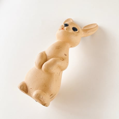 ソビエト　年代不明　うさぎ　ソフビ　人形　高さ17cm