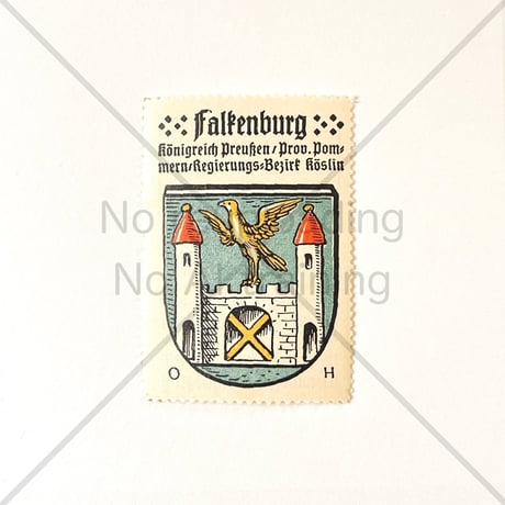 コーヒー・ハーグ広告切手　Falkenburg