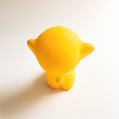 ソビエト　年代不明　黄色いぞう　ソフビ　人形　高さ11cm