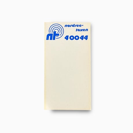 ドイツ　メモ帳　nordsee-taxen 40044　年代不明