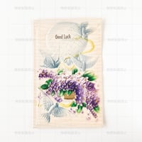 ドイツ　年代不明　鳩とお花の気球　ポストカード