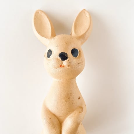 ソビエト　年代不明　うさぎ　ソフビ　人形　高さ17cm