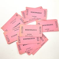 東ドイツ　Wertmarke（引換券）ピンク　チケット　１枚売り