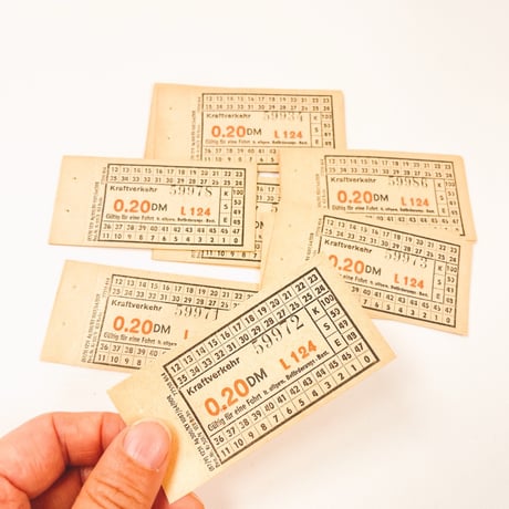 東ドイツ　Kraftverkehr（自動車輸送）　チケット　１枚売り