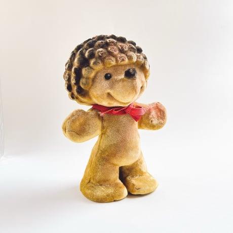 ソビエト　年代不明　フロッキー　赤いリボンのライオン　人形　高さ18cm