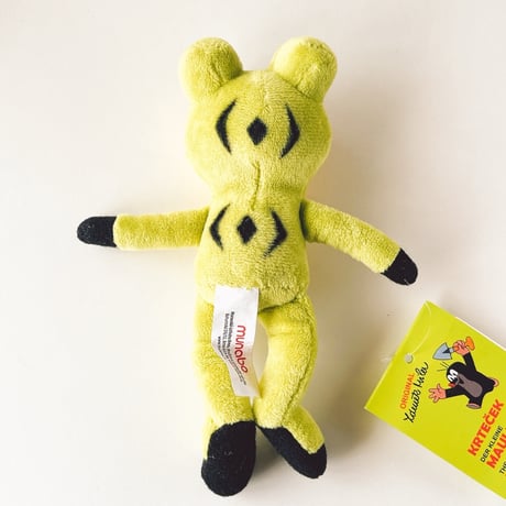チェコ　現行品　クルテクの友達のカエル　ぬいぐるみ小