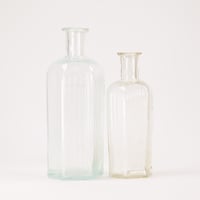 ドイツ　六角形　透明　ガラス瓶1-100ml　1930年代