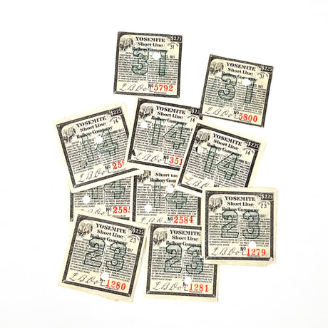 アメリカ　チケット　金券　1940年代　黒色　10枚セット