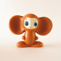 ソビエト　年代不明　チェブラーシカ　人形　フィギュア　キャメル色