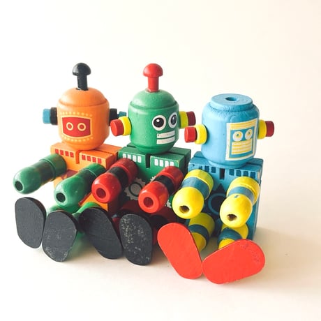 スロバキア　木製おもちゃ　ロボット