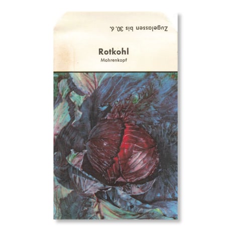 シードパケット　種袋　西ドイツ　Rotkohl Mohrenkopf