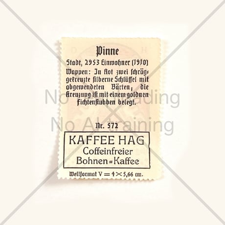 コーヒー・ハーグ広告切手　Pinne
