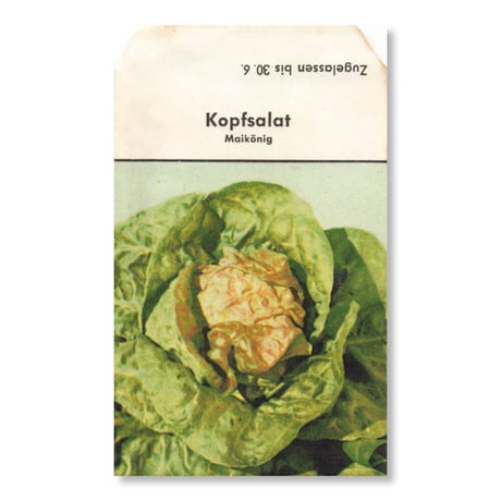 シードパケット　種袋　西ドイツ　Kopfsalat Maikönig