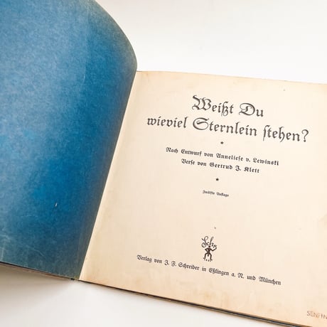 ドイツ　Weißt Du wieviel Sternlein stehen?　1911年