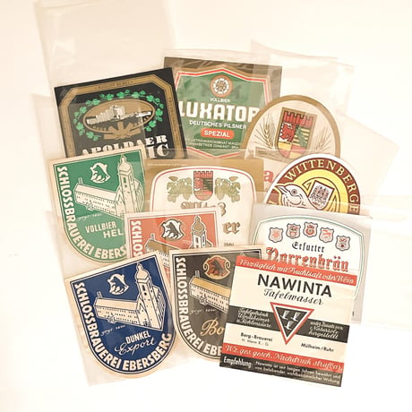 西ドイツ　DUNKEL Export　ドリンクのラベル　ラベル