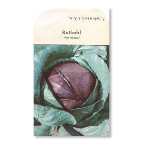 シードパケット　種袋　西ドイツ　Rotkohl Mohrenkopf glatt