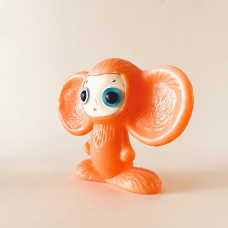 ソビエト　年代不明　チェブラーシカ　人形　フィギュア　オレンジ色