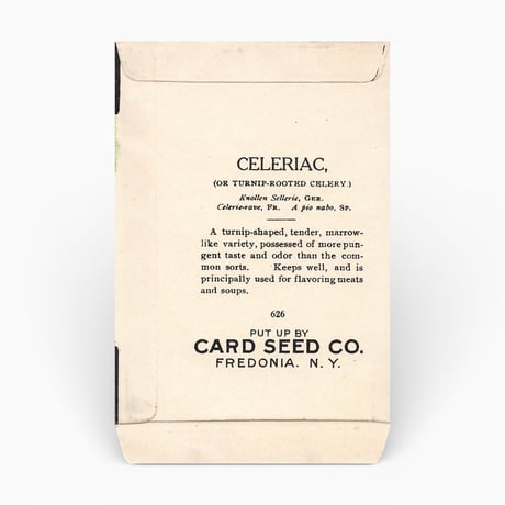 シードパケット　種袋　アメリカ　CELERIAC