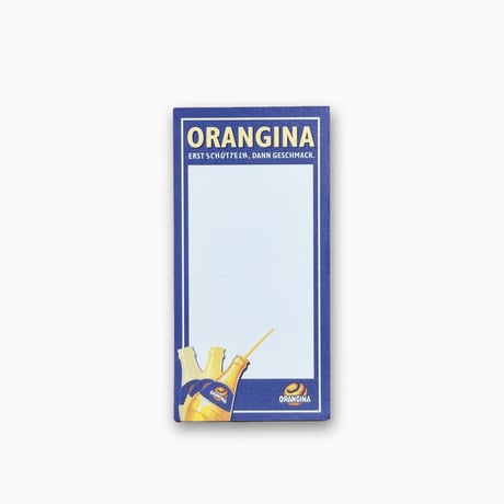 ドイツ　メモ帳　ORANGINA　年代不明