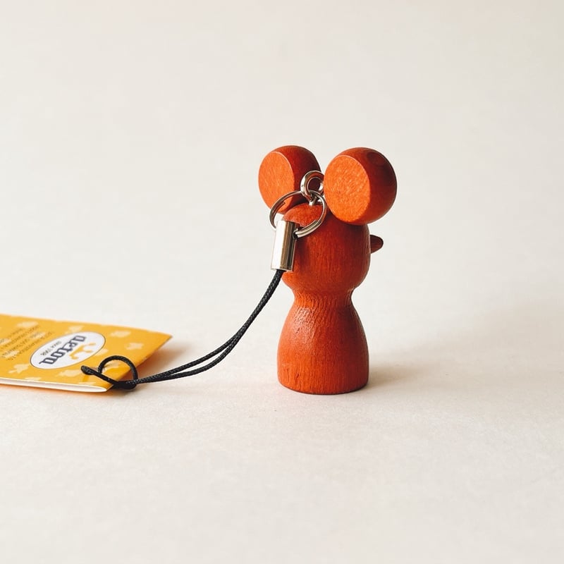 チェコ 木製ストラップ クルテクのネズミ DETOA(デトア) | こぐま舎
