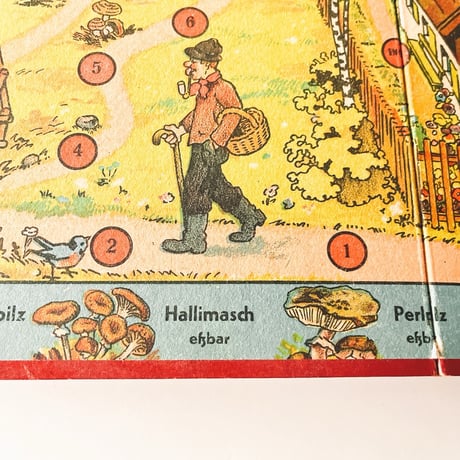 東ドイツ　ボードゲーム (1953)　Pilzsucher-Spiel（きのこ探しゲーム）